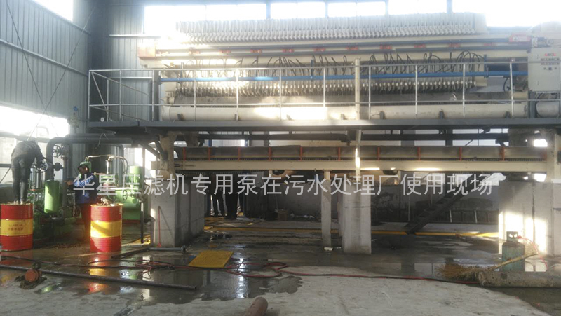 污水處理廠(chǎng)壓濾機專(zhuān)用節能泵客戶(hù)案例