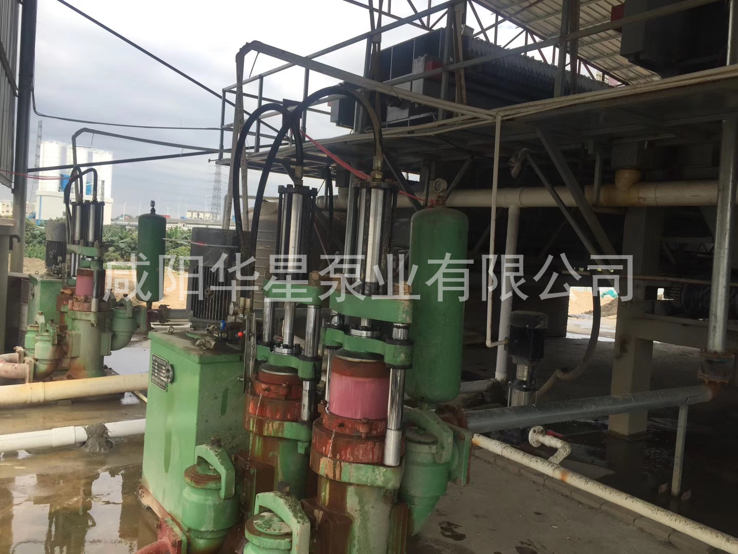 陶瓷柱塞泵使用現場(chǎng)河道調蓄池河道清淤現場(chǎng)