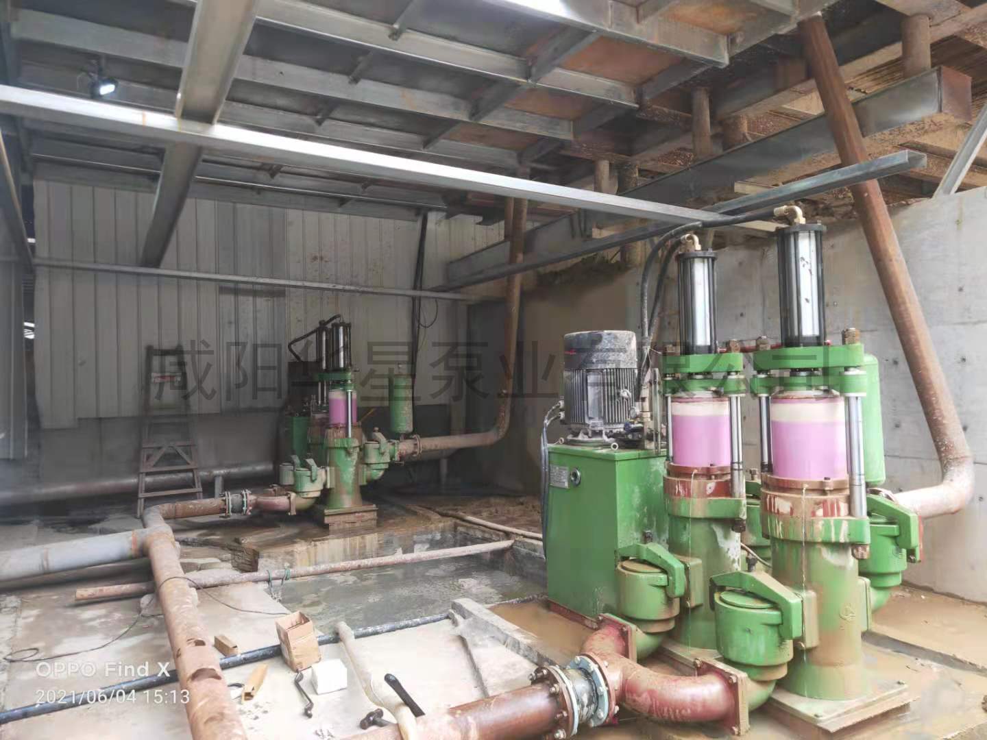 柱塞泥漿泵處理洗沙污水的使用現場(chǎng)