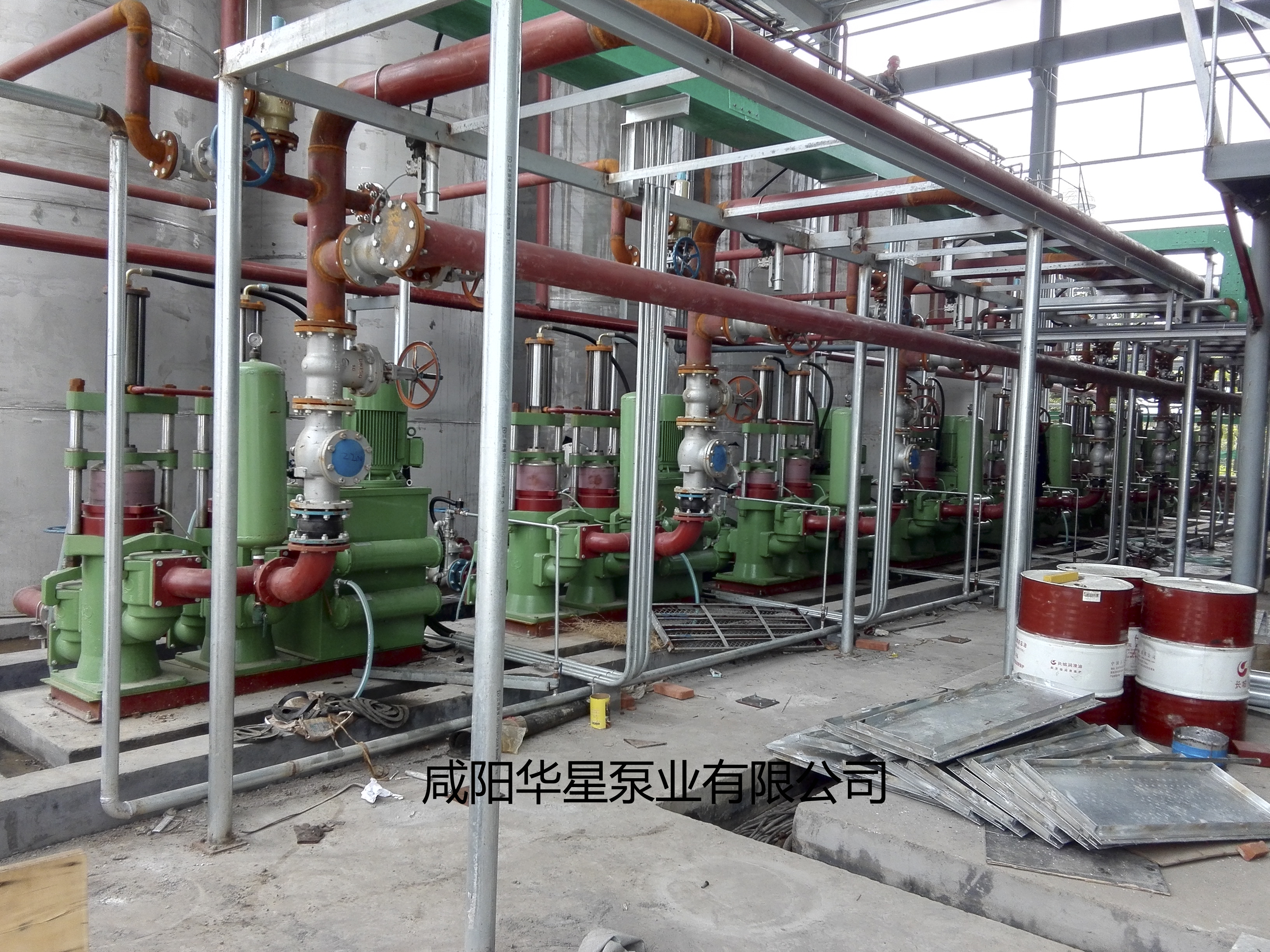 陶瓷柱塞泵配壓濾機現場(chǎng)管道連接圖